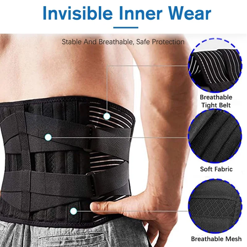 

Sports Support Belt Lumbar Disc Support Steel Plate Lumbar Spine Fixation Belt Elastic Waist Circumference