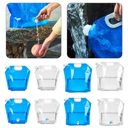 5/10L Foldable Drinking Water Bag Outdoor Camping Hiking Storage Water Capacity Thickened Bag Water Portable Large Containe Y0M3