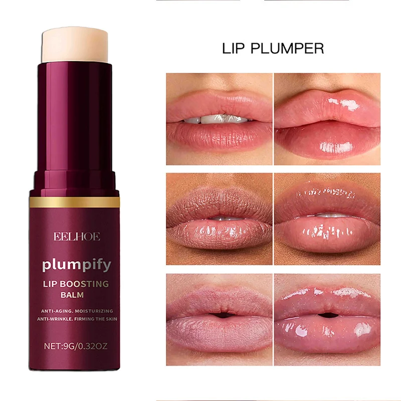 Plumping Lip Balm Moisturizing Soft Lips Skin Plumper Gloss Oil Non-Sticky Daily Care Mask Beauty Makeup Cosmetics Products
