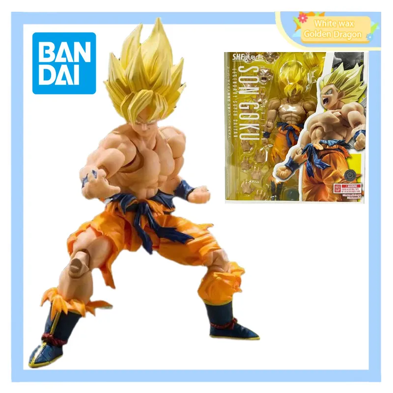 

В наличии 100%Bandai DRAGON BALL SUPER Son Gokuu, оригинальная аниме-фигурка T S.H.F, игрушки, фигурки, модель, коллекция кукол