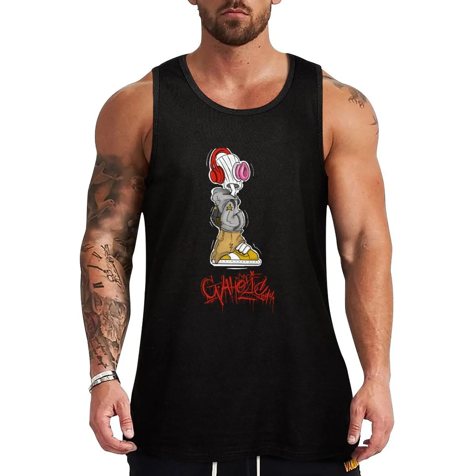 Chilling Tank Top Body man t shirt gym vests for men