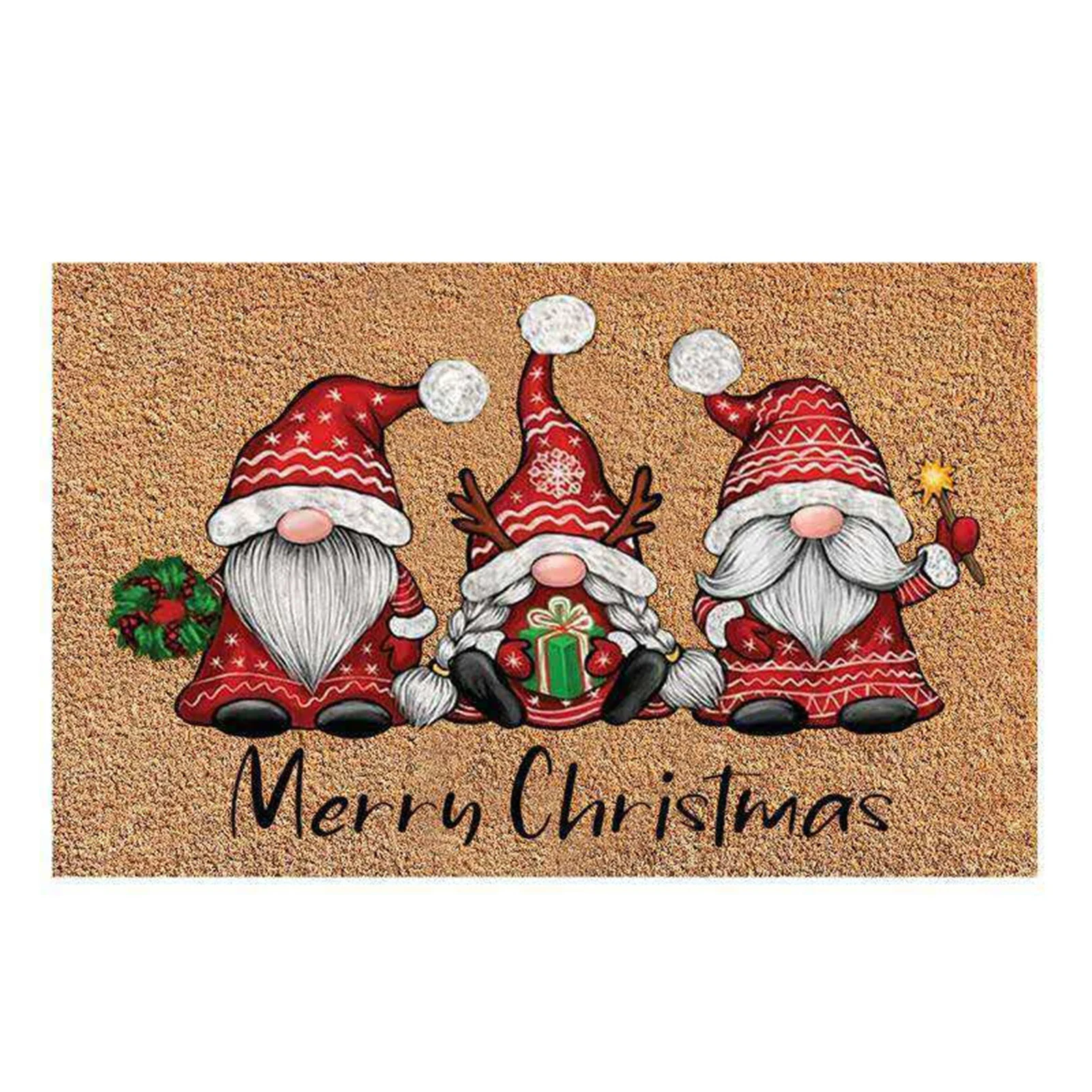 Christmas Welcome Porch Rugs Welcome Mat Gnome Doormat Front  Christmas Gnome Door Mat Indoor Outdoor Doormats Entrance Carpet