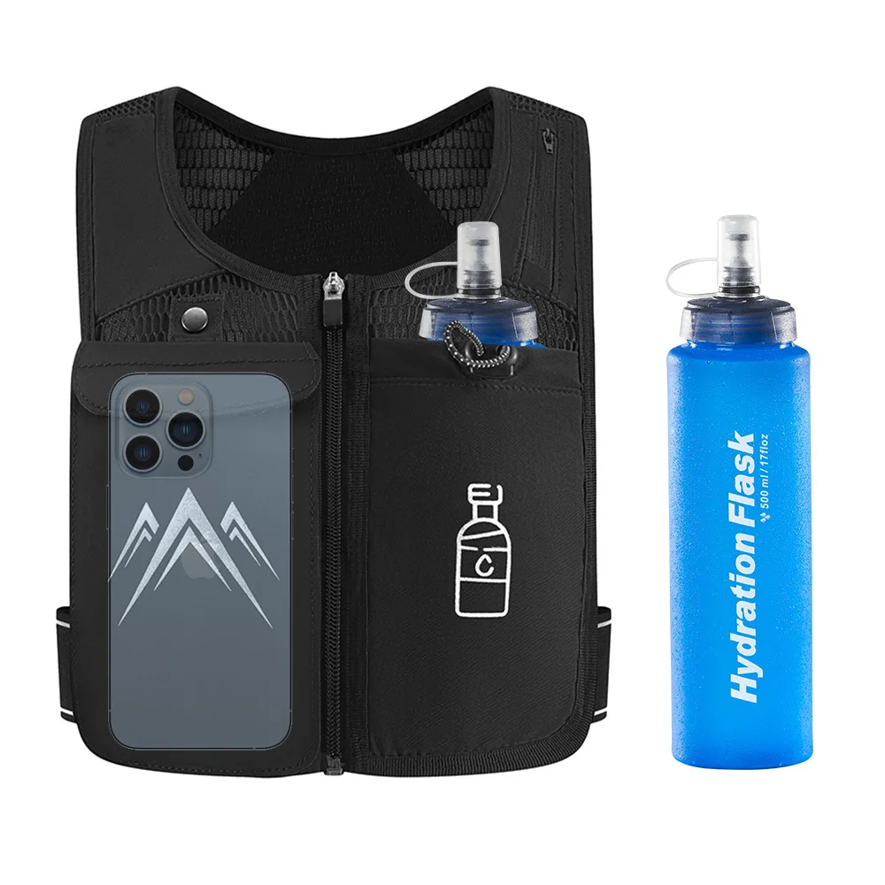 Running Hydration Vest Backpack Men Women Outdoor Sport Bags Trail Marathon Jogging Hiking Cycling Backpack Water Bag Flask