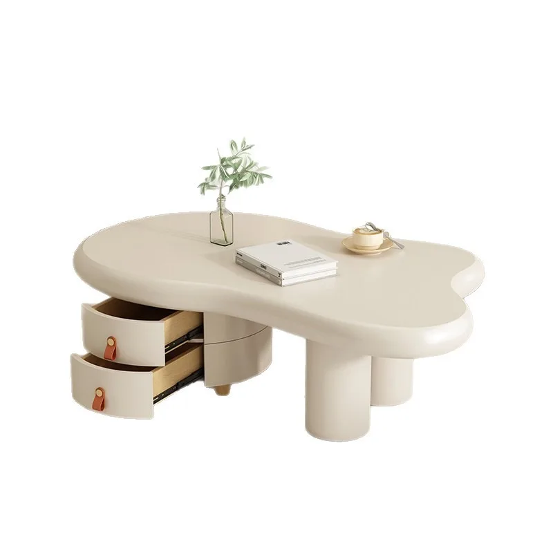 Creative special-shaped cloud coffee table small apartment cream wind irregular living room home artistic light luxury  table