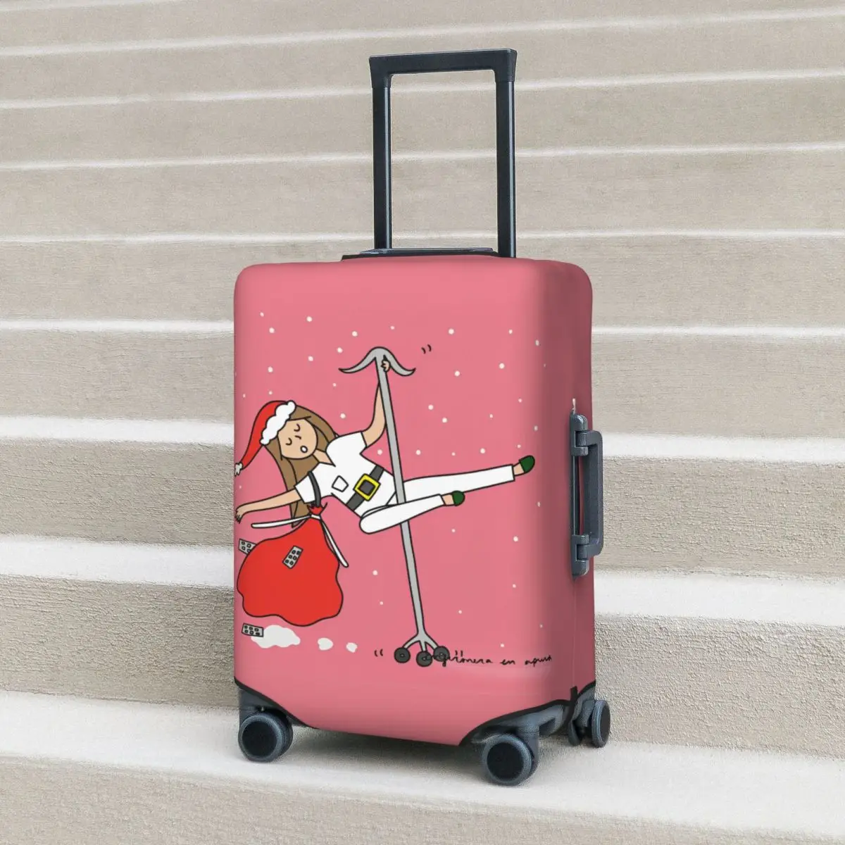 

Enfermera En Apuros Doctor Nurse Suitcase Cover Flight Useful Luggage Supplies Business Protector