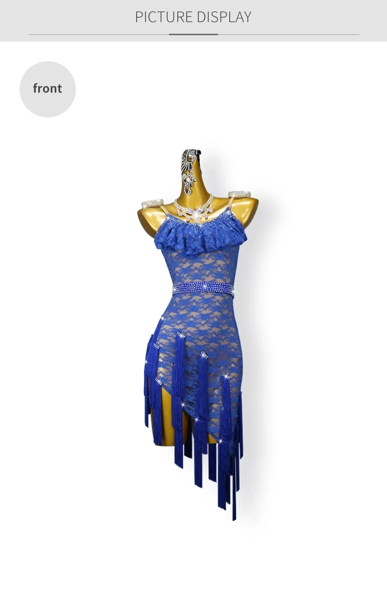 2026 Mädchen Latein-Tanzkleid Sportanzug Elegante Kleidung Abendkleid Kabarett-Rock Damen Sexy Trainingskleidung Wettbewerbs-Tanzkleidung – Detail 7
