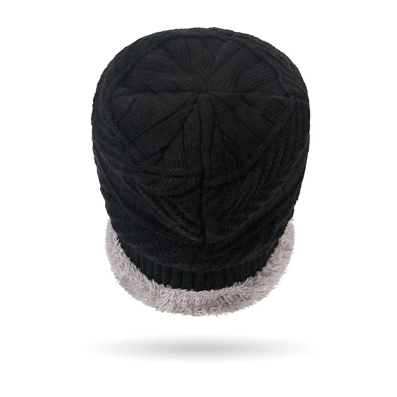 Зимняя шапка-бини, шарф и перчатки с сенсорным экраном, комплект для мужчин и женщин, модная теплая вязаная шапка с черепом