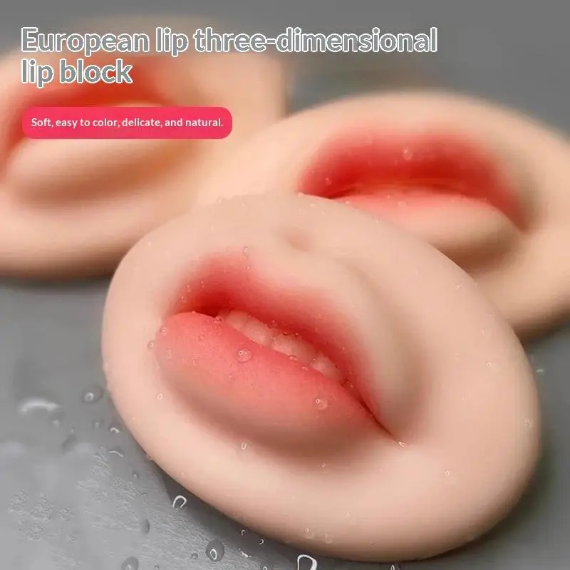 Microblading Tattoo Practice Skin 5D Realistic Lip Thick Silicone Pad Reusable for Novice Makeup Skill Training Tools