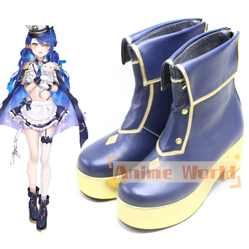 Amamiya Kokoro Militäruniform Maid Cosplay Schuhe Halloween Karneval Stiefel Nach Maß