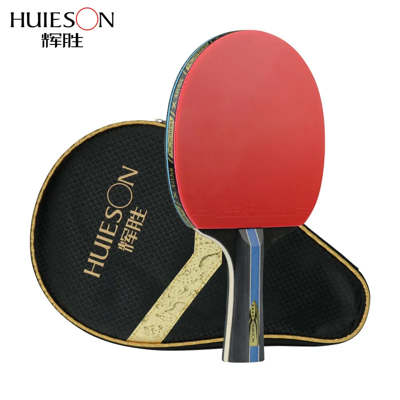 

1pcs Huieson 3/4/5/6 Star Carbon-fiber Blade Table Tennis Racket Pimples in Pingpong Paddle Racket