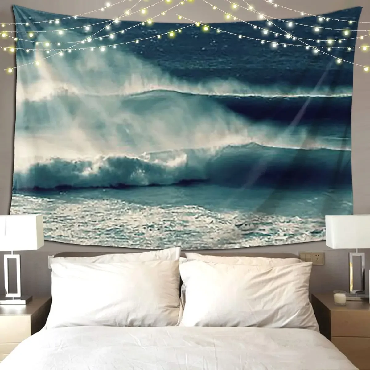 

A Surfers Dream Tapestry Hippie Wall Hanging Aesthetic Home Decoration Tapestries for Living Room Bedroom Dorm Room