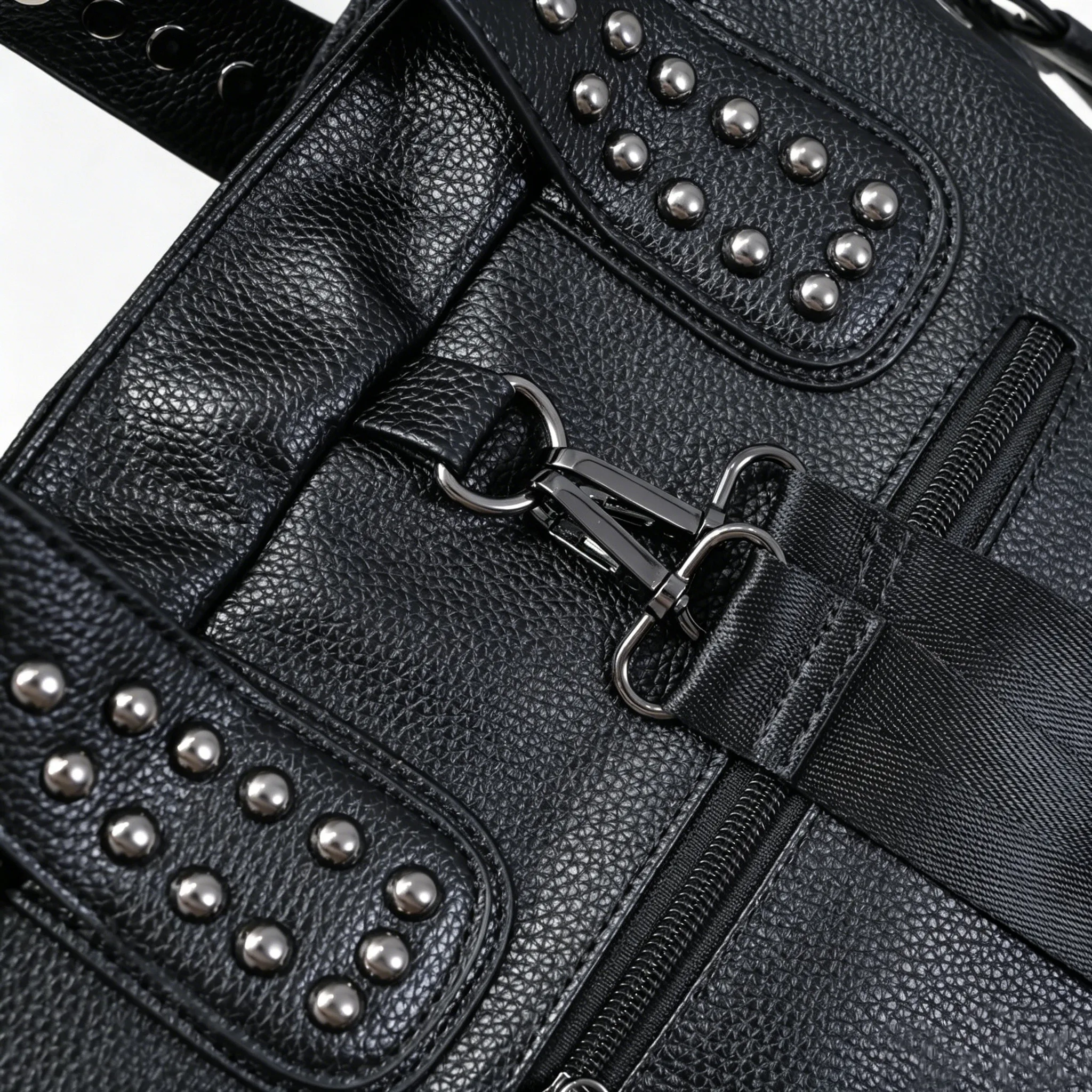 Original Design Rivet Cross Handbag Subculture Punk Backpack