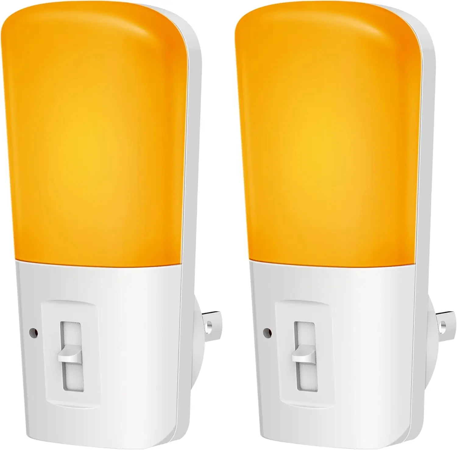 

Dimmable Amber Night Light, Dusk to Dawn Sensor, 5-80LM, 2-Pack for Bedroom, Nursery, Hallway