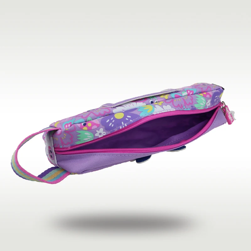 Estojo de lápis de borboleta roxa infantil, material escolar Kawaii, Original Australia Smiggle, bolsa garota legal