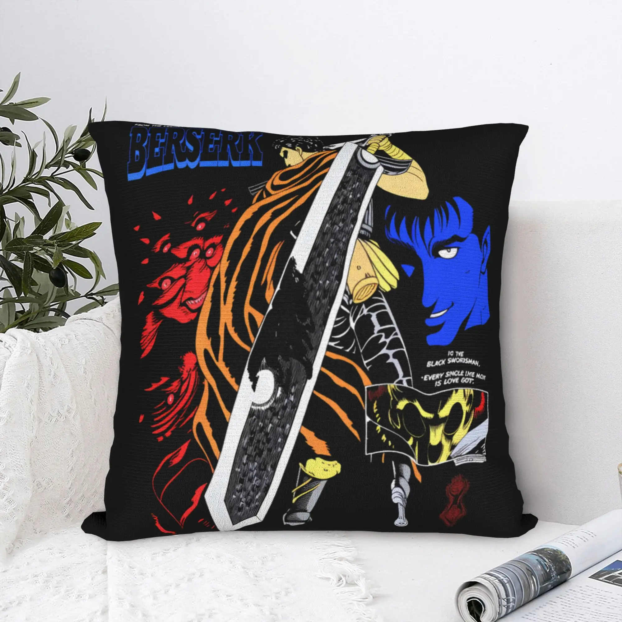 B-Berserks Pillow Case  Cute Funny Pillow Cover Comfy Pillowcases For Chair Sofa Home Decor