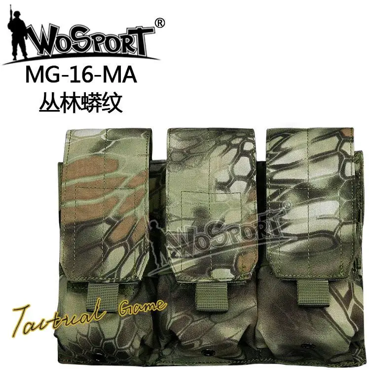 Tactical Outdoor Triple Organiser MOLLE System Expanded Portable Vest Accessory