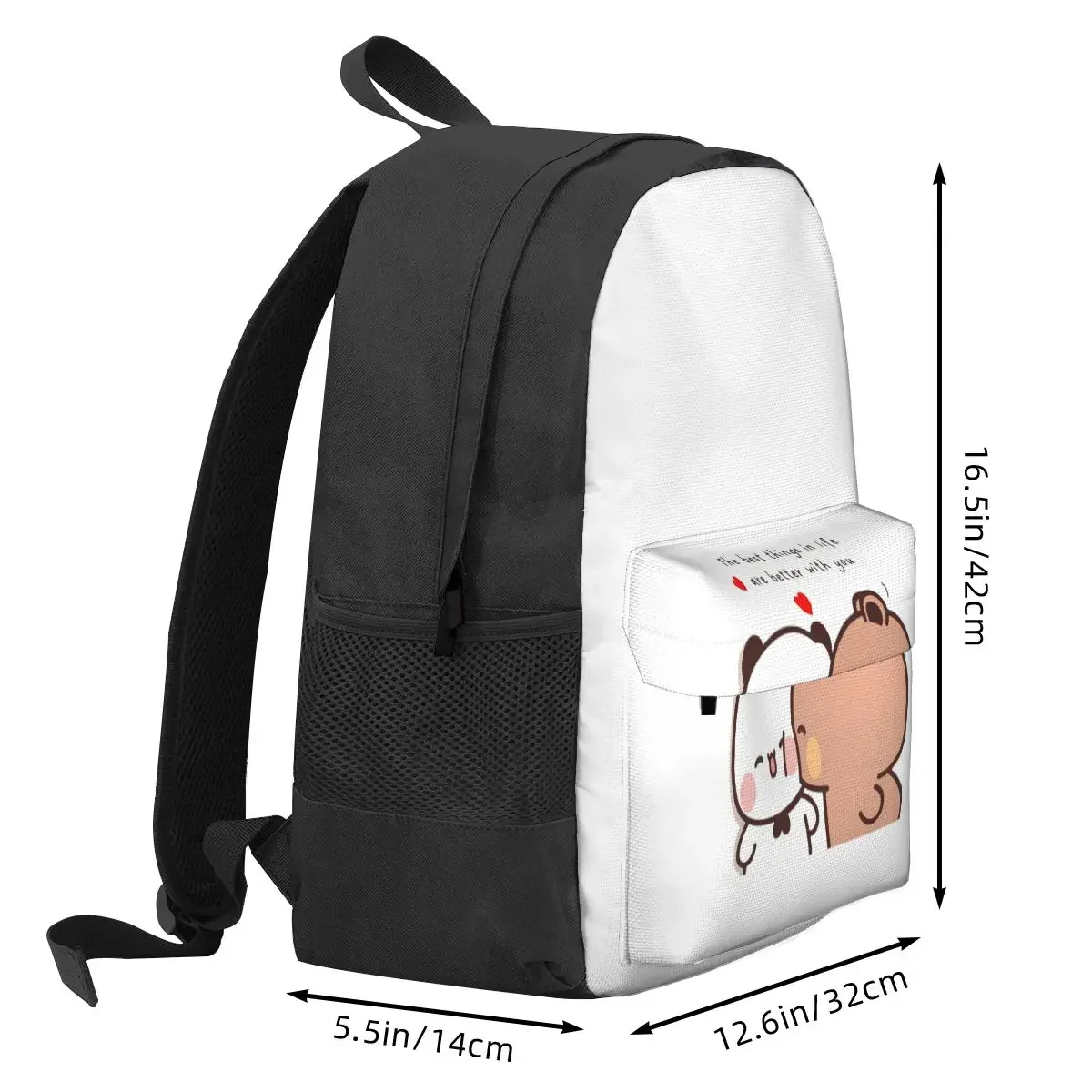 Peach And Goma Bubu Dudu Balloon Backpack Student BookBag Children School Bag Laptop Shoulder Bags for Boys Girls