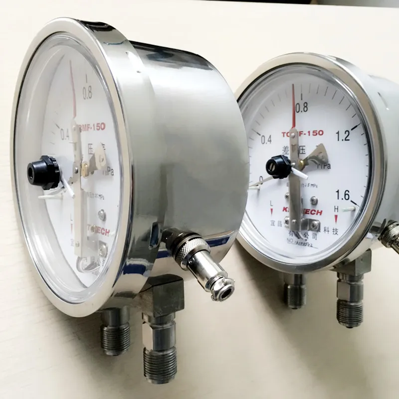 Magnetron differential pressure gauge, gas-liquid differential pressure gauge, with control