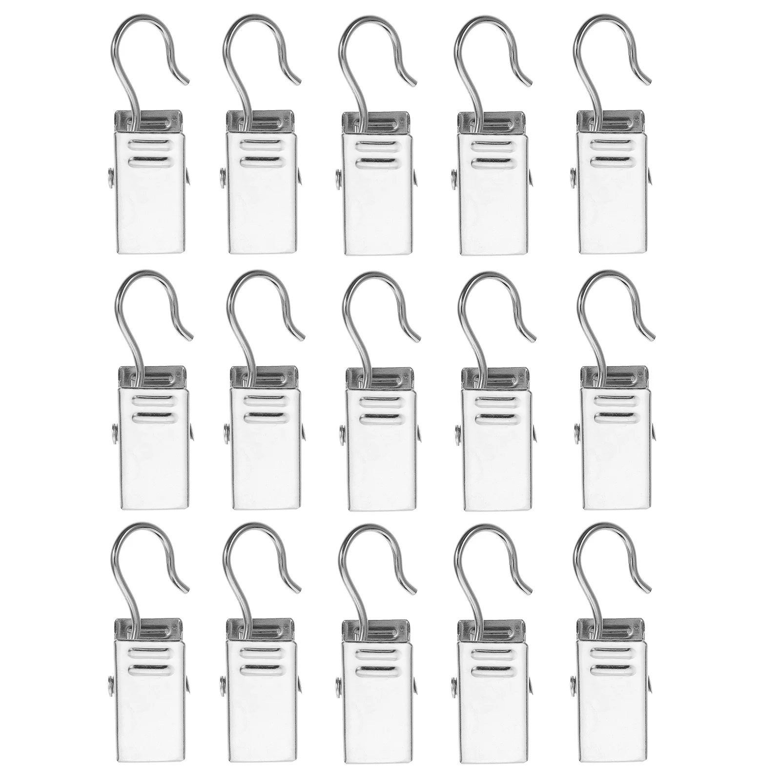 

60Pcs Curtain Hook Clips Iron for Window Shower Drapery Photo Fixators Household Metal Clamps Curtain Hanging Clip