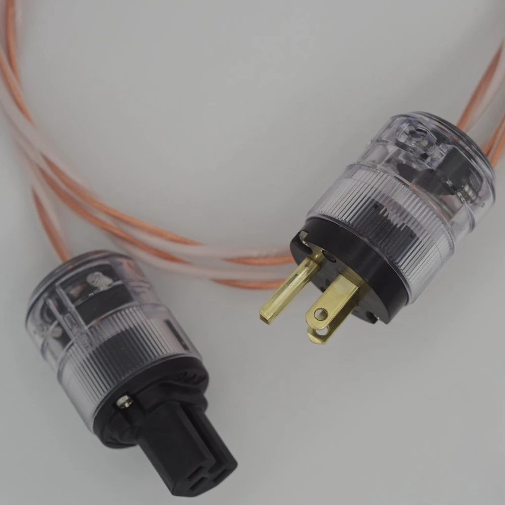 The Two-core Cable of The Deep and Low Temperature Freezing Power Cord Is Loose, Warm and Transparent