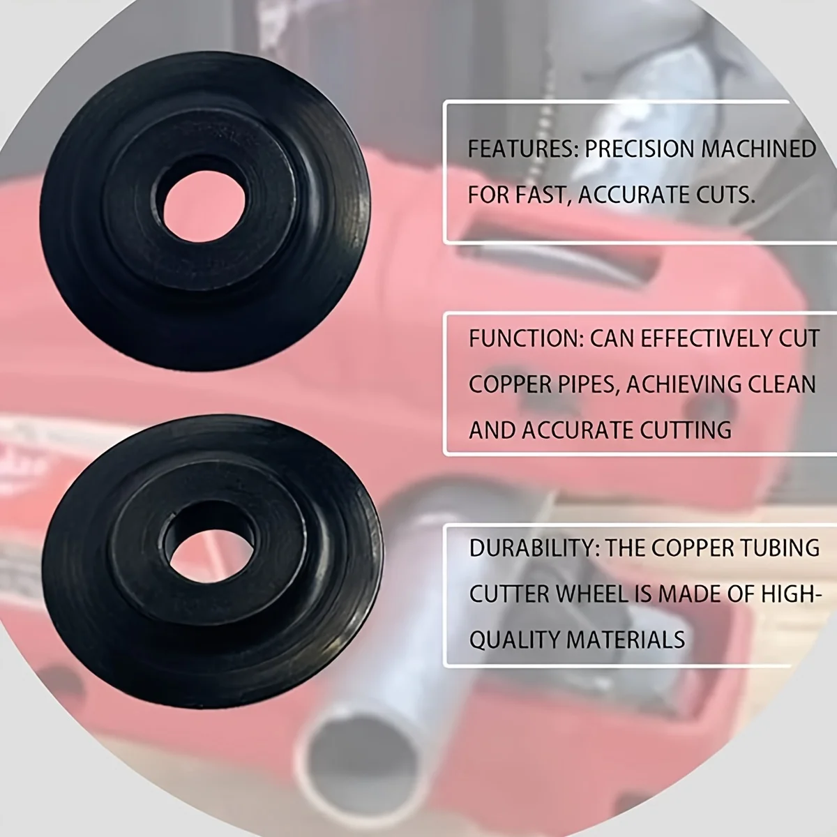 1/3pcs Spare Wheel Blade, Replacement for Pipe Tube Cutter Copper Tubing Cutter, Pipe Cutter Blade, Replacement Tubing Wheel
