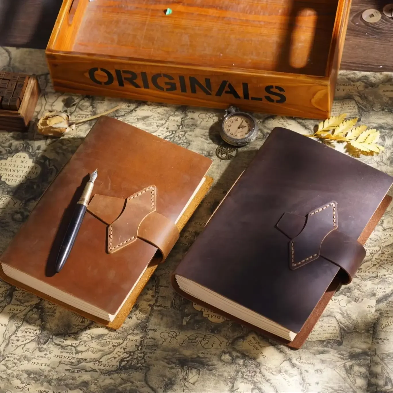 diario-in-pelle-crazy-horse-quaderno-vintage-quaderno-con-carta-kraft-diario-da-viaggio-quaderno-in-pelle-quaderno-a5-diari-quaderni