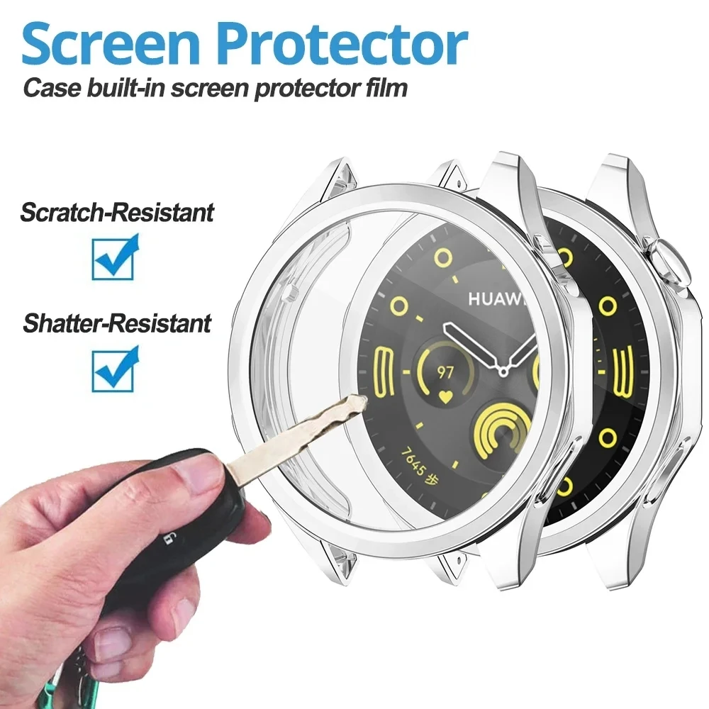 TPU Watch Shell For Huawei Watch GT4 46mm 41mm Durable Screen Protector Case High Quality Watch Cover For Huawei GT 4 46 41 mm