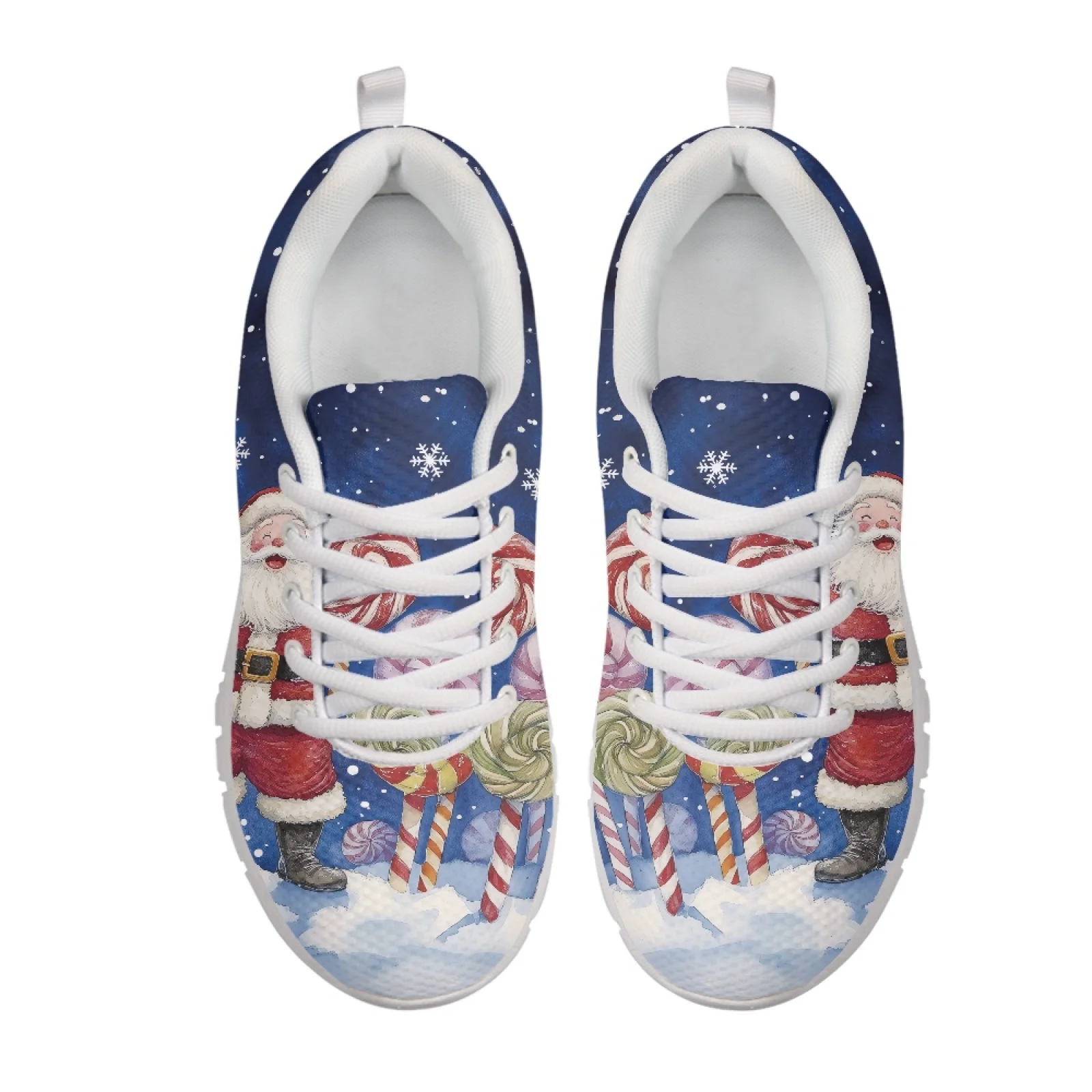 Coloranimal Snowflake Running Shoes Featuring Breathable Mesh, Soft EVA Sole Sneakers for Outdoor Running for Men and Women