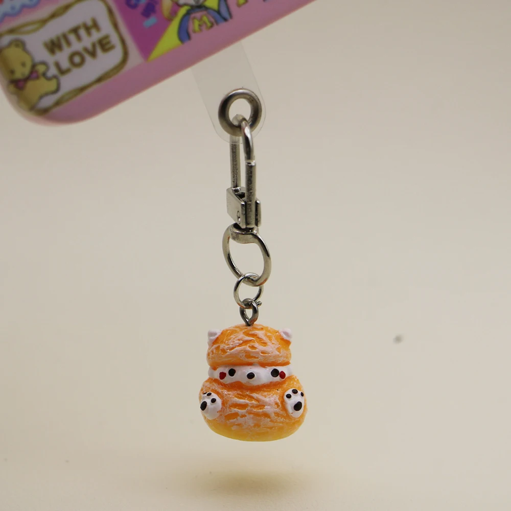 Kawaii أنيمي الهاتف Charms قلادة لطيف المفاتيح حالات آيفون 16 برو ماكس Airpods سماعات ثلاثية الأبعاد كول Ins كوريا جديد حبل الحبل