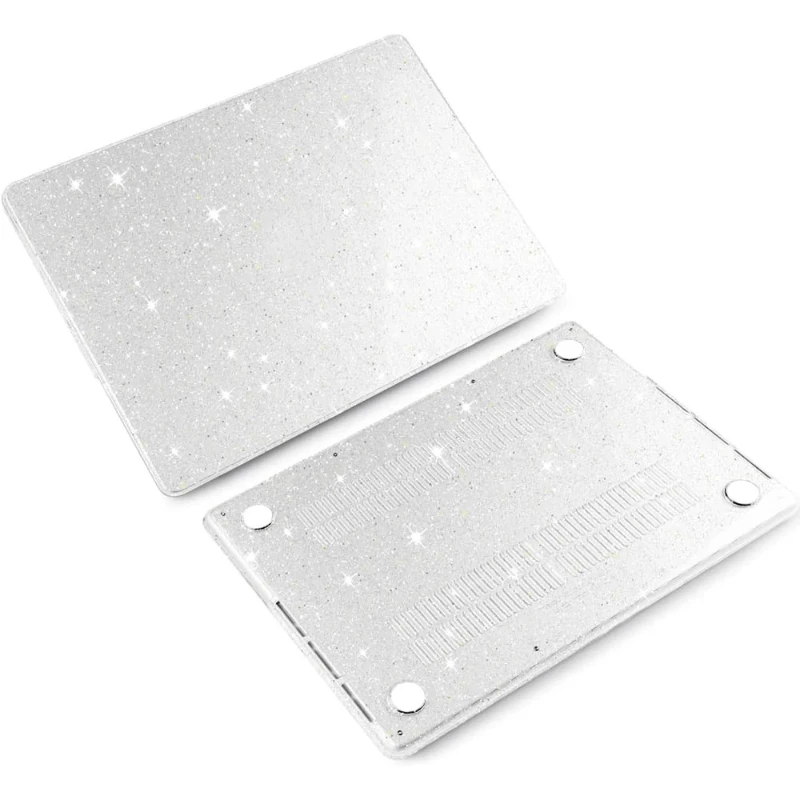 Laptop-Hülle für Macbook Neo A3404 2026 Air 13.6 15 Pro 14 13 16 Zoll M5 M4 M3 M2 M1 Chip A2681 A2337 A2338 Glitzer-Hartschale