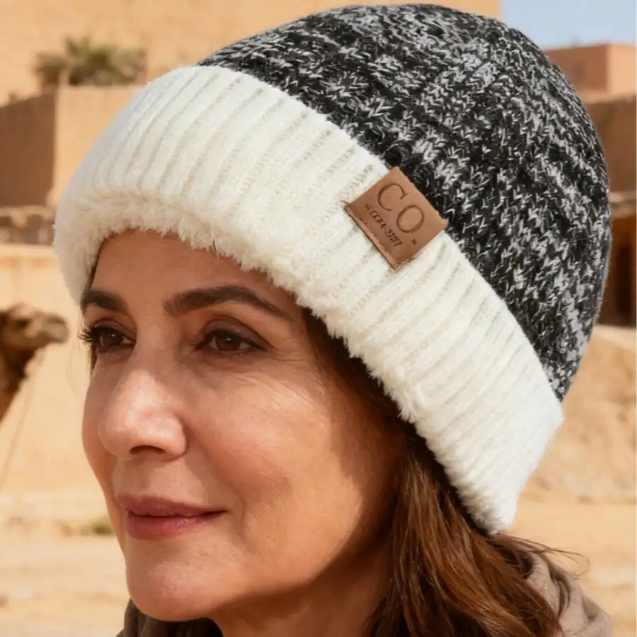 قبعة أكريليك مطرزة بالصوف من CO - قبعة متماسكة دافئة عالية التمدد للجنسين للمناسبات الرياضية الخارجية #4