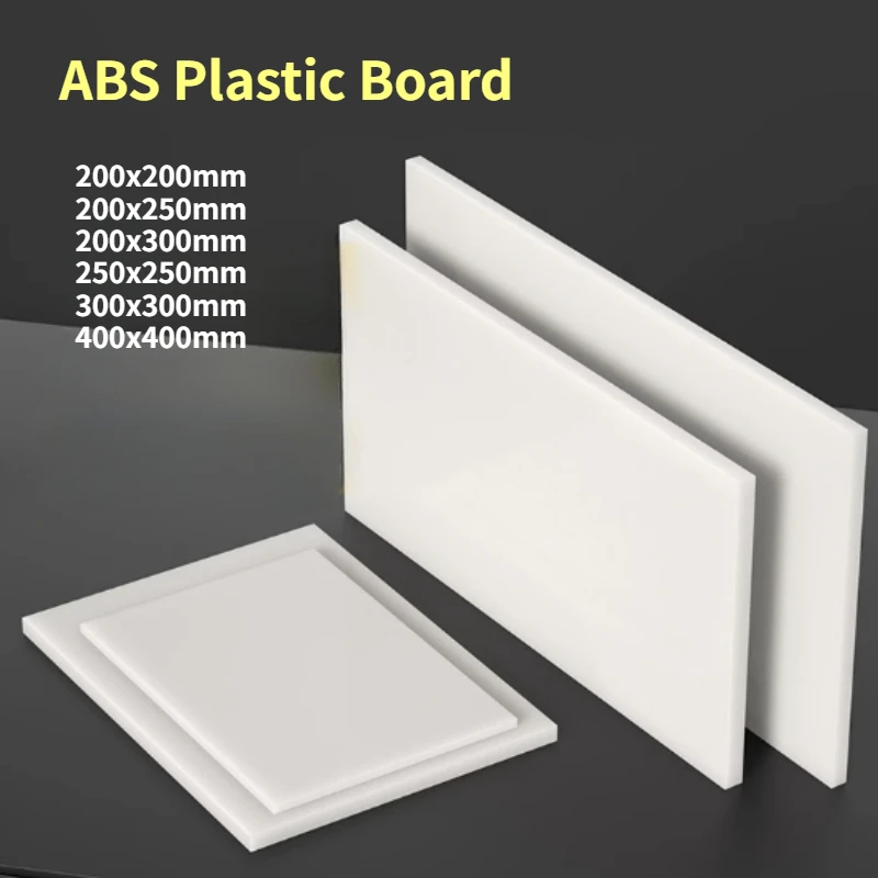 1-10Pcs White ABS Plastic Board Model Sheet Material for DIY Model Part Accessories Thick 0.5/0.8/1/1.5/2/3/4/5/6/8/10/15/20mm