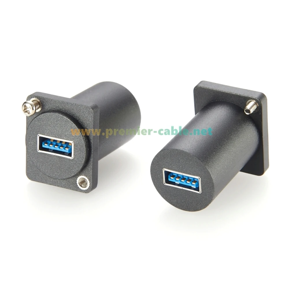 D Typ USB 3.0 Buchse auf Buchse Feedthrough Panel Mount Adapter NAUSB-3 Reversible USB 3.0 Chassis Buchse Konverter Koppler