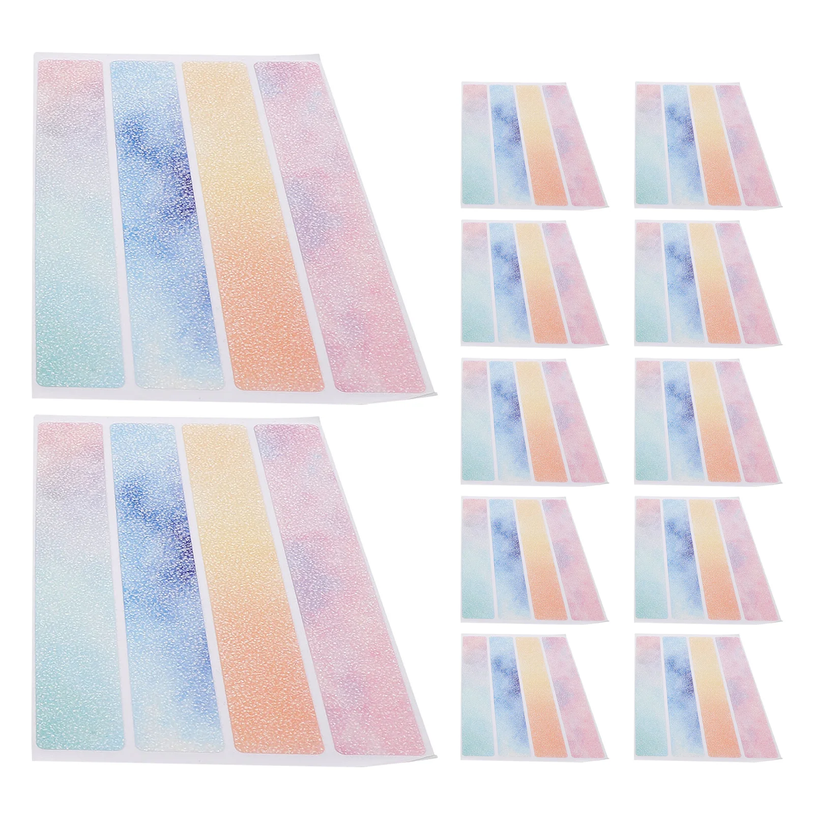 

2Sets Non Slip Bathtub Stickers Colorful Waterproof Anti Skid Decals Easy Apply Shower Grip Treads Bathroom Floors