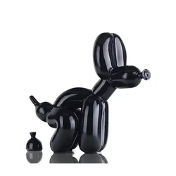 Nordic Resin Balloon Dog Pooping Decoration Sculpture Animal Statues Living Room Home Gothic Decor Craft Figurines for Interior