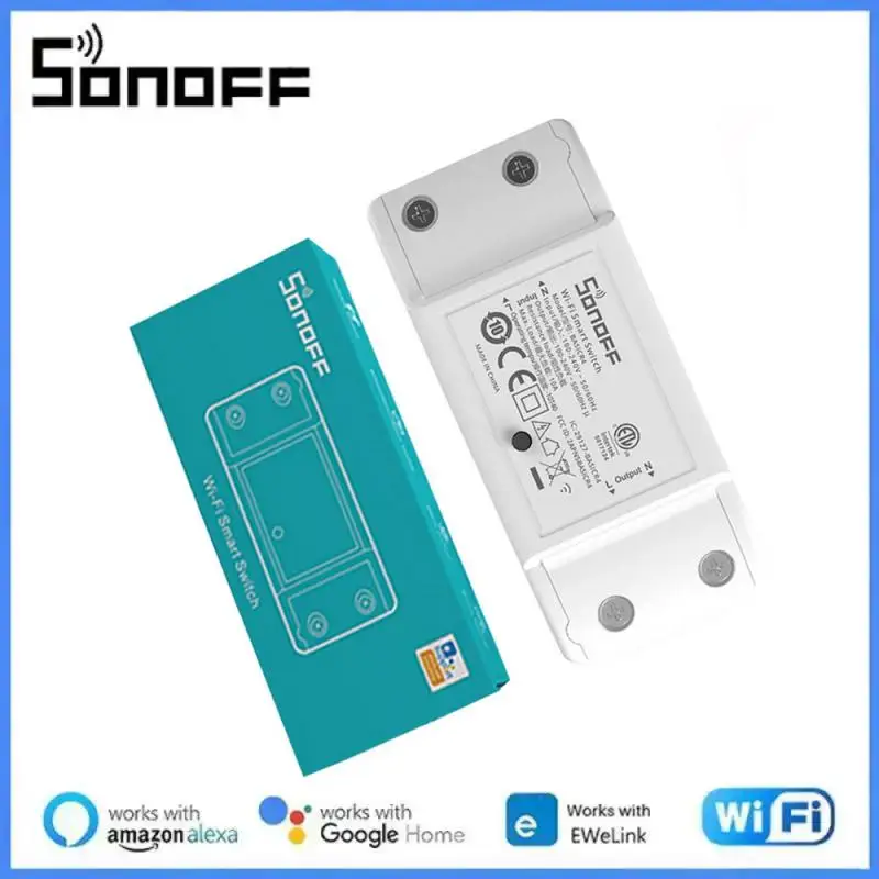 SONOFF BASICR4 WiFi Switch DIY Universal Breaker Relay Moudle Timer Smart Home Magic Switch Mode eWeLink Wireless Remote Control