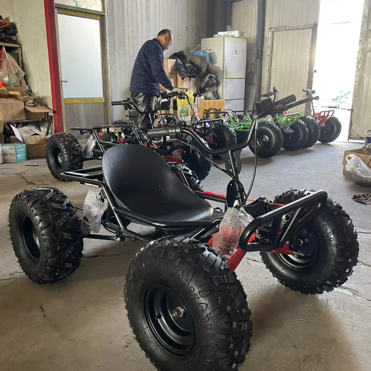 Electric 10-inch A-shaped Tires High Grip All-terrain Off-road Go-kart For City Parks Outdoor Pedal Go-kart 45km/h Max Speed