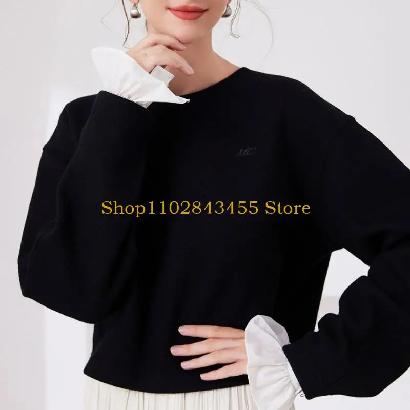 

49MC воротник с рюшами на запястьях для девочек Ренессанс викторианский воротник с лацканами средневековый косплей викторианский