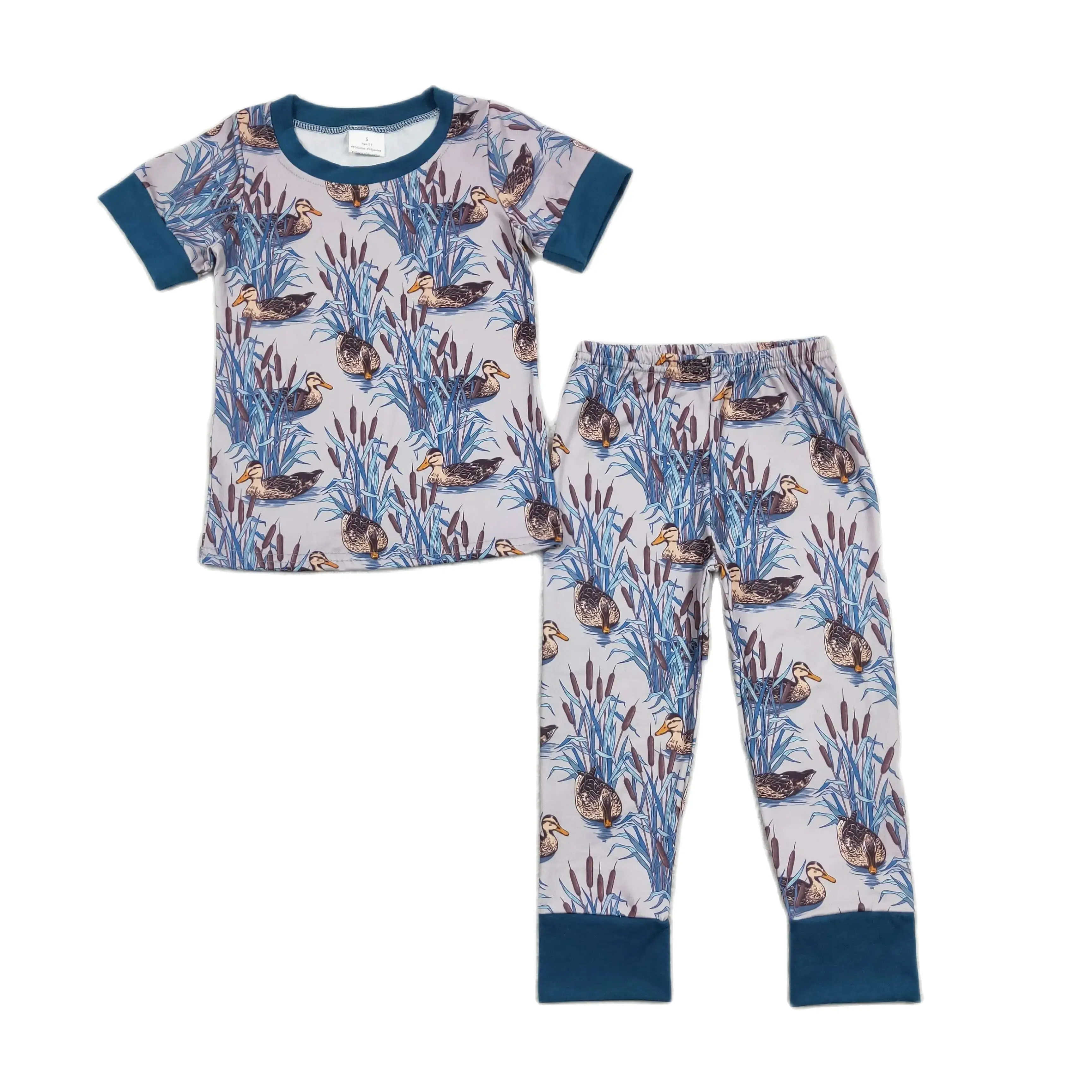 

Wholesale Children Nightclothes Baby Boy Short Sleeves Ducks Shirt Pants Sleepwear Set Infant Pajamas Outfit Spring Fall Clothes