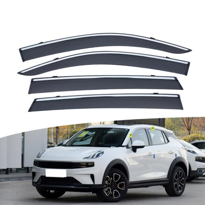 

Weather Shield Side Window Deflector Window Visor Rain Eyebrow Shelter For Lynk&Co 06 2020 2021 2022 2023