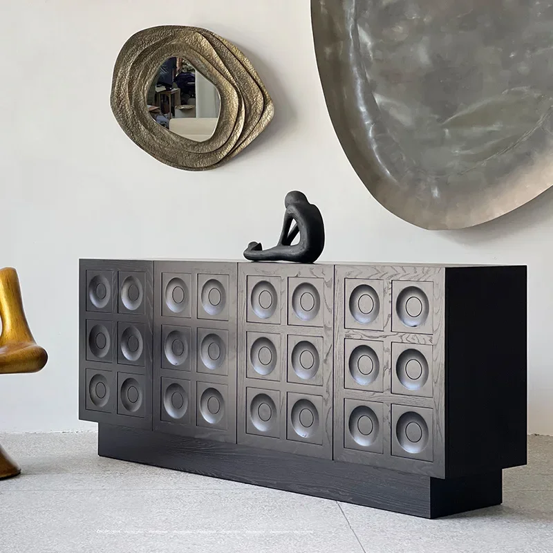 

-Стильный современный шкаф, азиатский художественный декор, сервант из цельного дерева, консольный ящик для хранения, шкаф для телевизора, мебель для гостиной