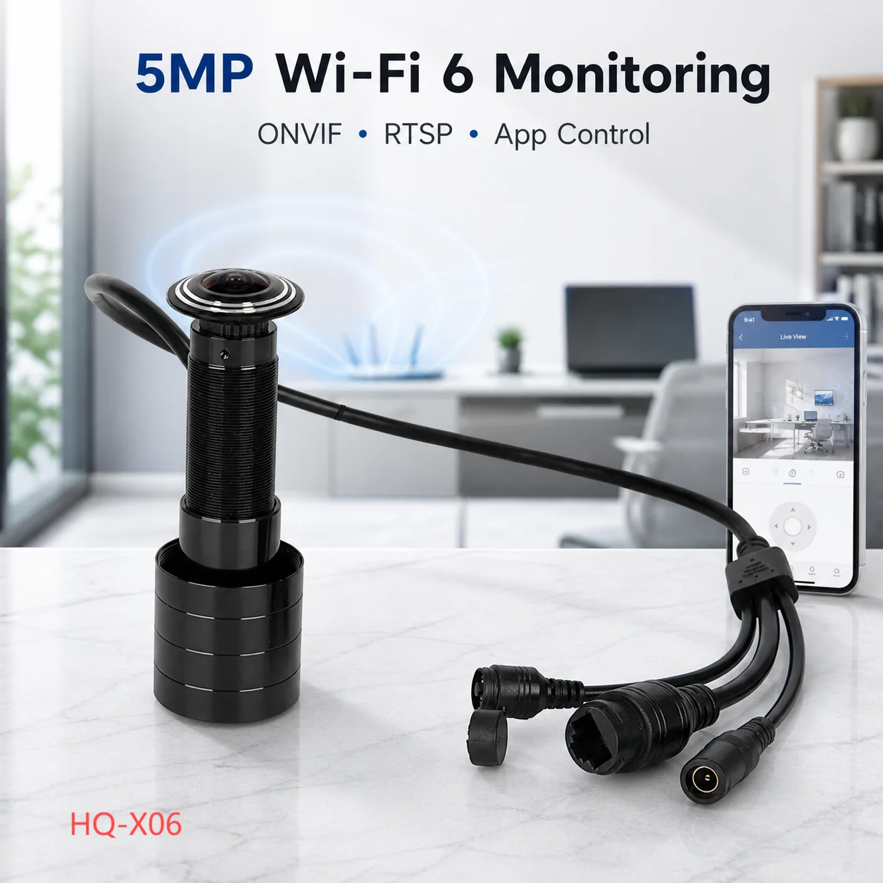 5mp Door Eye Ip Camera Wifi DOOR Eye Hole Camera Wide Angle 170degree Cat FishEye Peephole Door CCTV Security Camera Network P2P