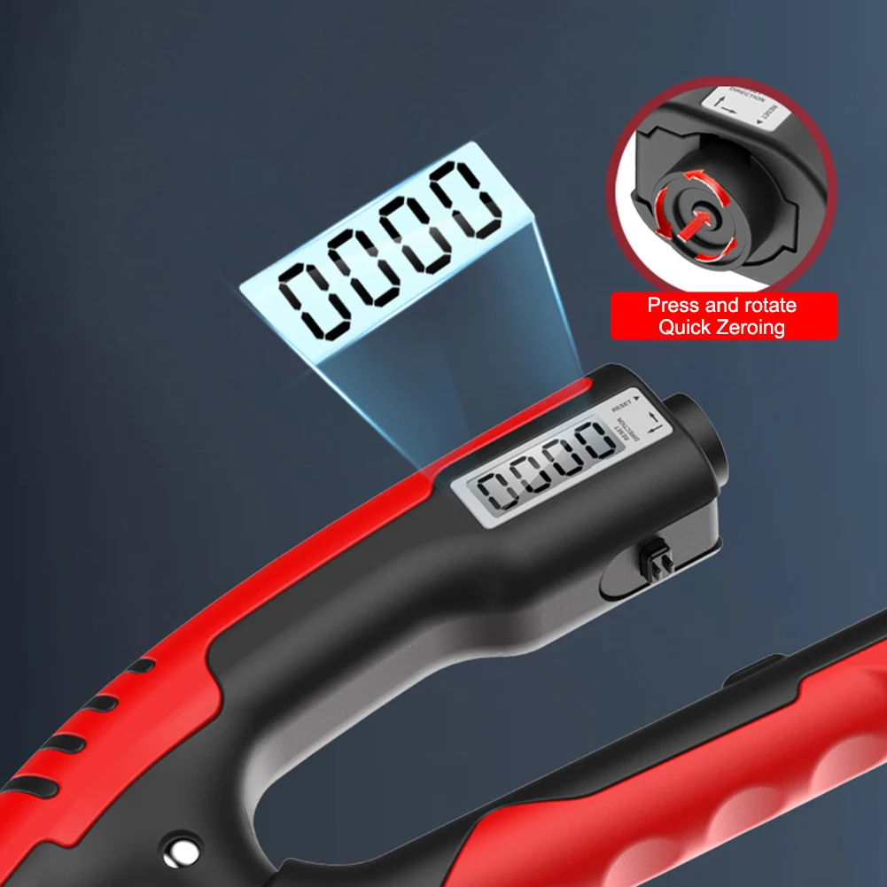 10-100 كجم قبضة اليد المقوي R-شكل الربيع إصبع مدلك المتوسع شاشة ديجيتال لبناء العضلات واستعادة الإصابات