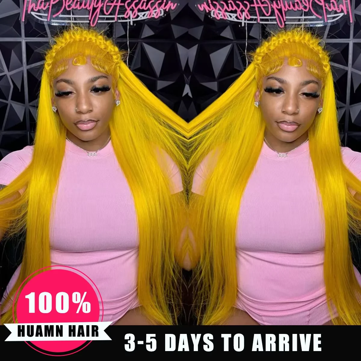 

200 High Density Light Yellow Straight Wigs 13x6 Hd Lace Frontal Human Hair Wig 100% Human Hair Yellow Colored Wigs For Women