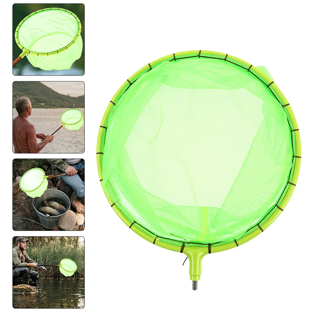 

Fishing Net Head Titanium Alloy Durable Landing Net Lightweight Rustproof Easy Install for Wading Shore Fishing