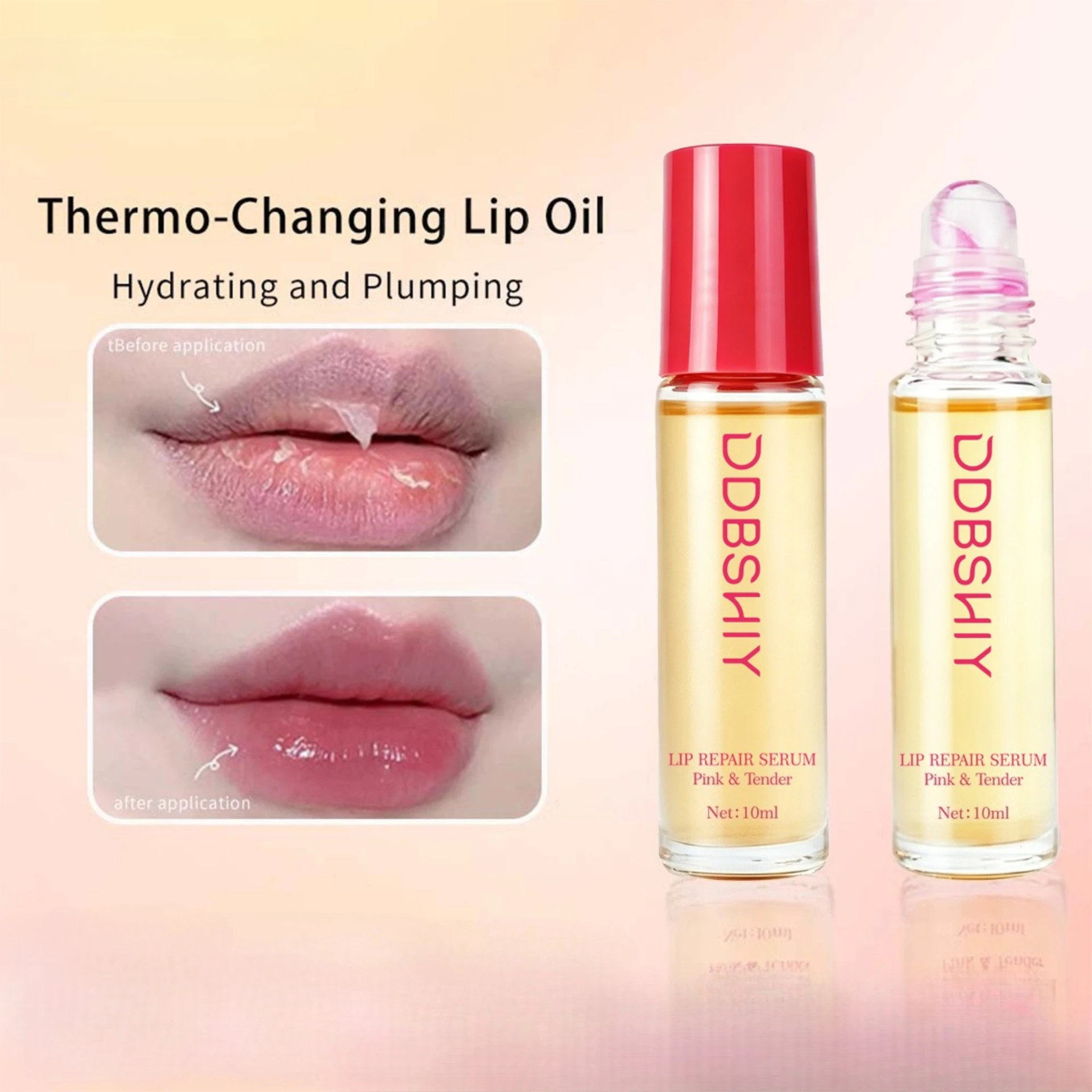 Color-Changing Lip Serum Improves Water Around Lips Light Moisturizing Hydrating Desalination Lip Pattern Improves Complexion