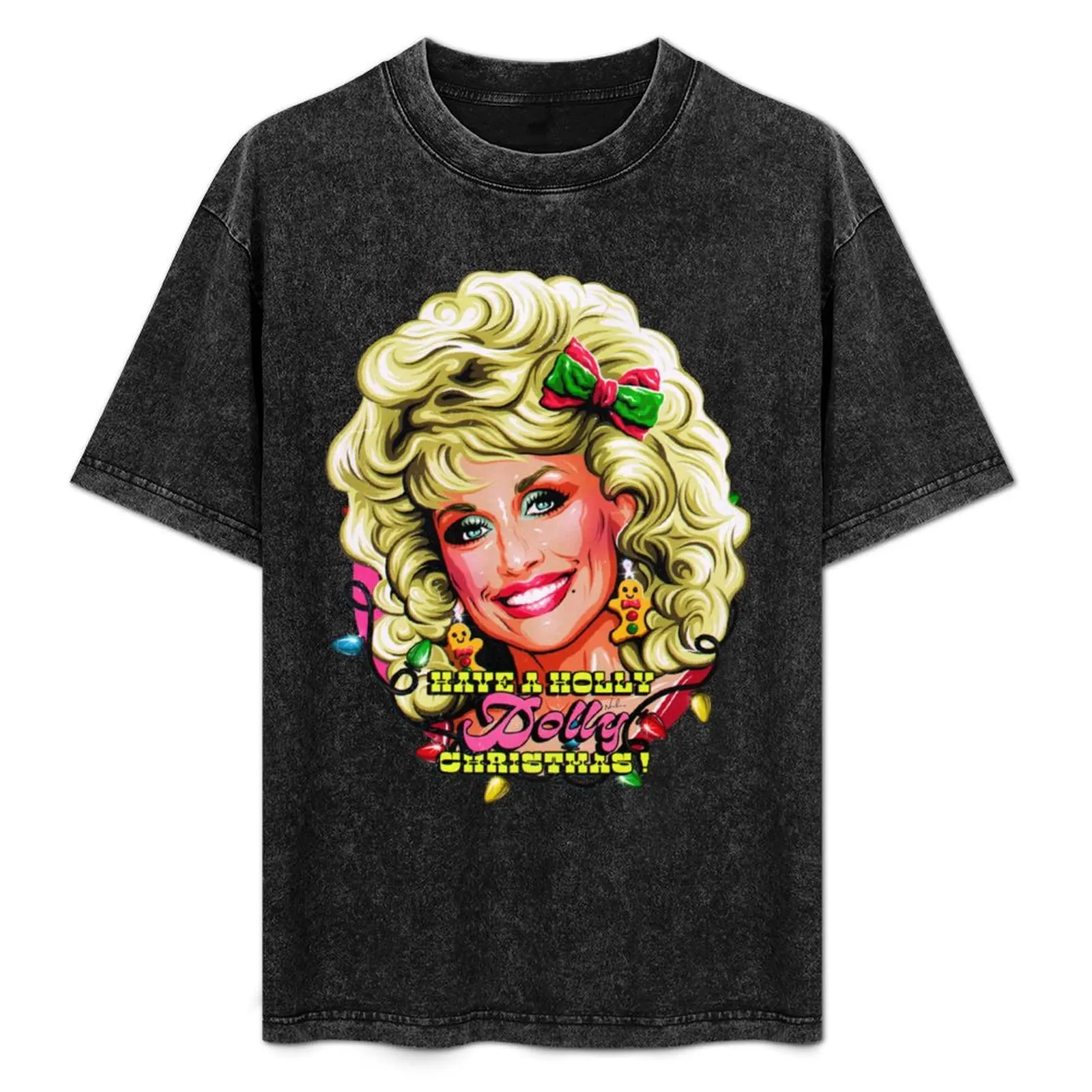 Have A Holly Dolly Christmas T-Shirt shirts graphic for a boy Short sleeve tee mens graphic t-shirts funny