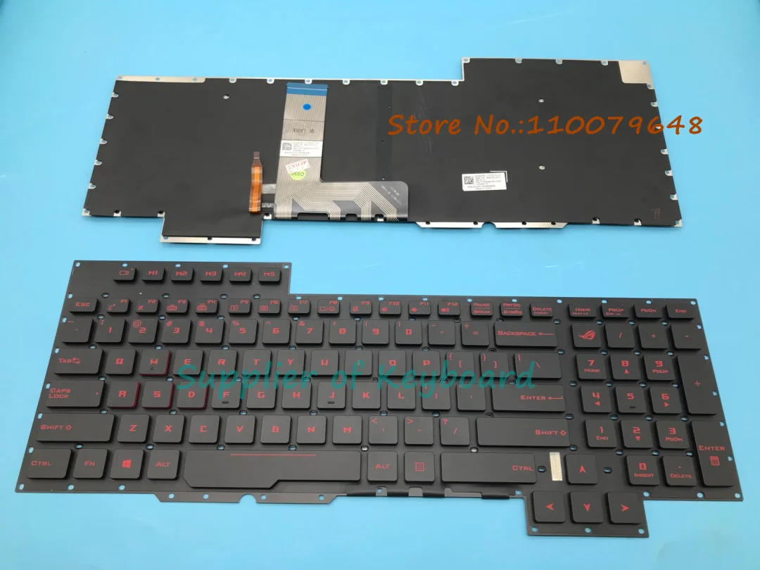 NEW English Keyboard For ASUS GX700 GX700V GX700VO ROG G701V G701VI G701VO Laptop Red Backlit