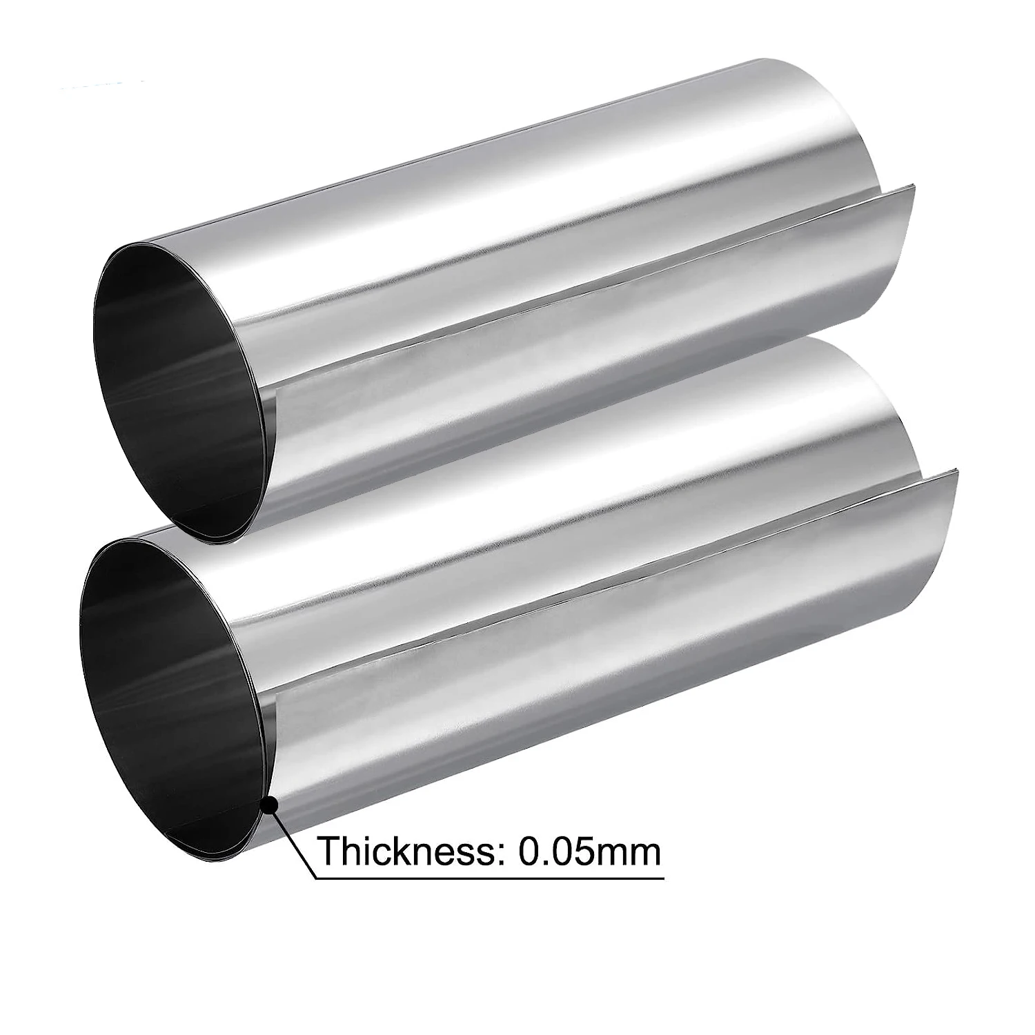 1pcs 304 stainless steel strip thickness 0.01mm~0.3mm steel plate, thin steel plate corrosion resistance, length 100-1000mm