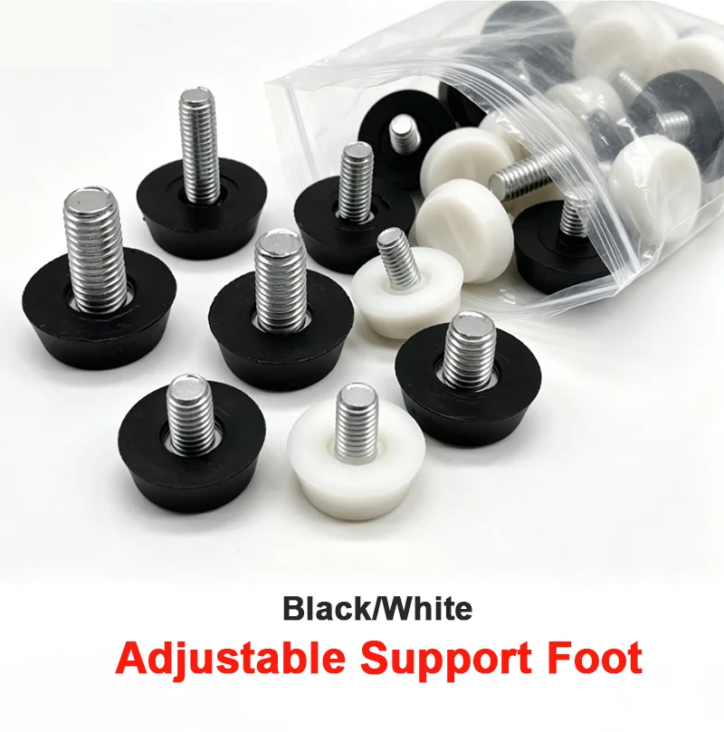 1-16Pcs Adjustable Height Furniture Foot Pads Anti-slip Table Leg Pad Floor Protector Furniture Feet for Cabinet Sofa M6 M8